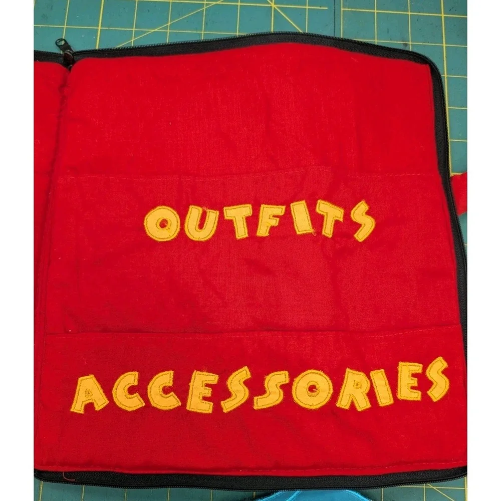 Pockets of Learning Children's Press N' Dress Mickey Zip Book Double Handles Red